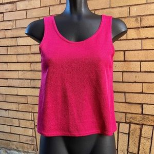 Vintage PERCEPTIONS by Irene B Boxy knit magenta tank